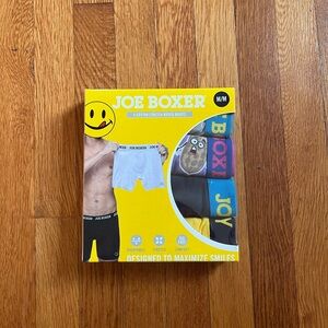New Joe boxer cotton stretch boxer briefs Size Medium Nut Theme